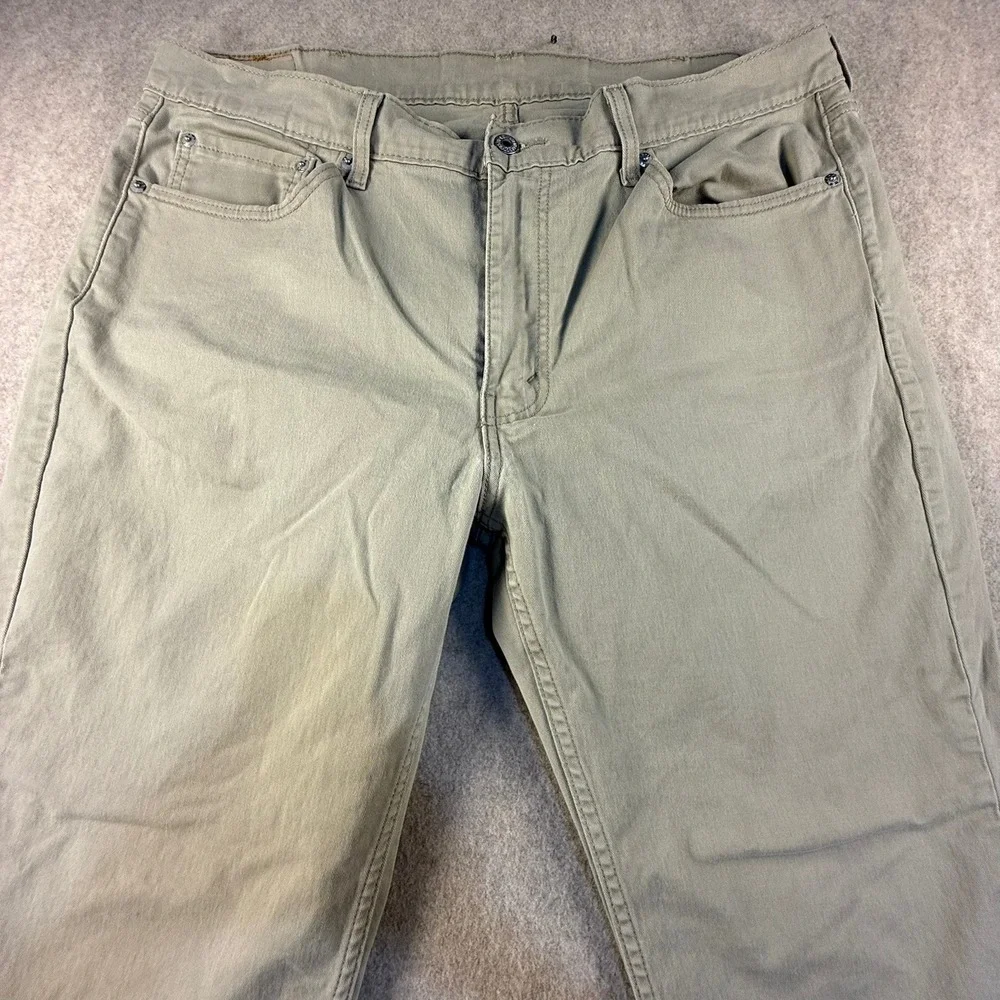 Levis 514 Straight Fit Khaki Tan Pants Mens W40 L30 Trousers Casual Workwear
